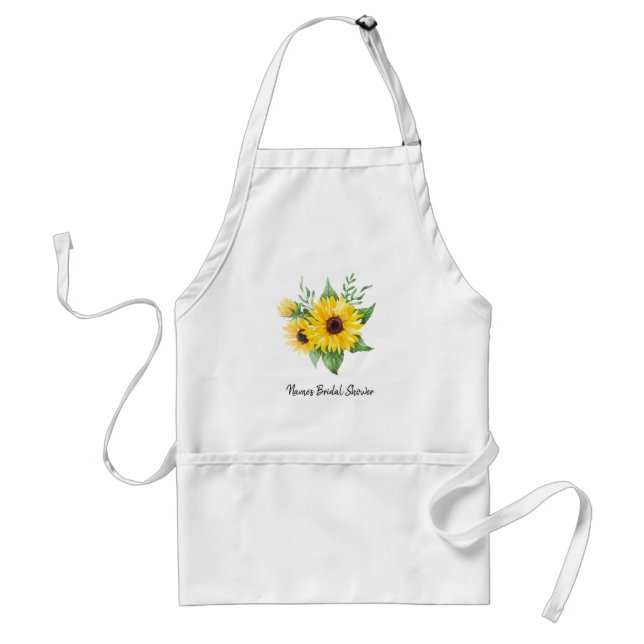Delantal Ducha Bridal Personalizada Apron-Autografiable! El (Frente)