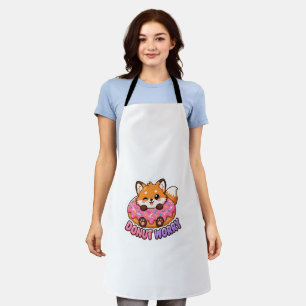 Delantal Dulce Donut de Zorro Kawaii No te Preocupes Chiste
