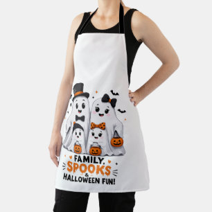Delantal Dulce familia de fantasmas diversión de Halloween