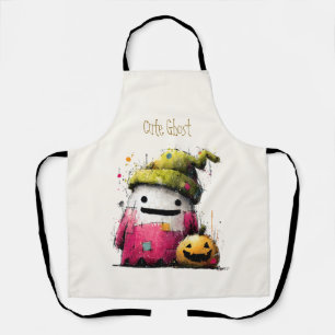 Delantal Dulce Fantasma de Patchwork con Acuarela en la Sal