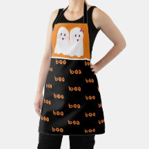 Dulce fantasma espeluznante de Halloween naranja n