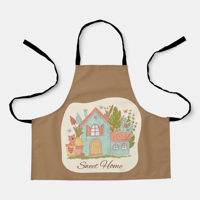 Delantal Dulce hogar regalo de navidades de cumpleaños (Anverso)