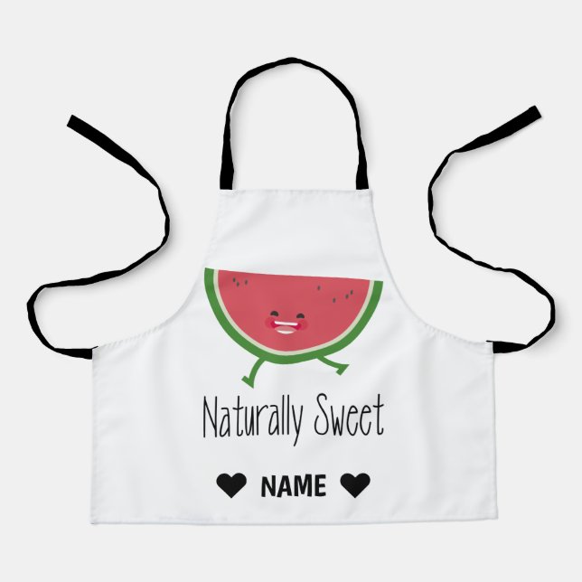 Delantal Dulce natural (Anverso)