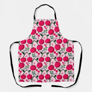 Delantal Dulce patrón de cereza, Fruta Kawaii brillante