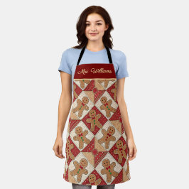 Delantal Dulce patrón de patchwork de hombre de jengibre li