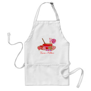 Delantal Dulces de las tarjetas del día de San Valentín q