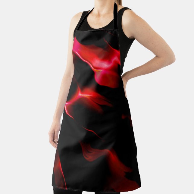 Delantal Dunas rojas bajo la oscuridad nocturna (in situ)