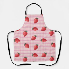 Delantal Duraznificar Gingham de Fresa