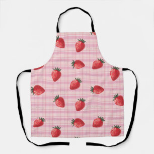 Delantal Duraznificar Gingham de Fresa