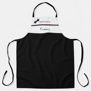 Delantal Dusty Rosa Burgundy Groomsman Boda Apron