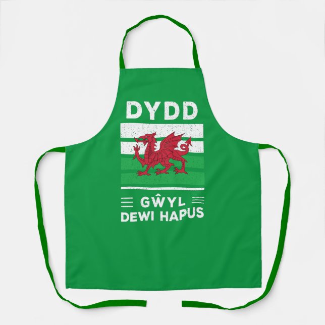 Delantal Dydd Gæyl Dewi Hapus Feliz Día 2 De St Davids (Anverso)