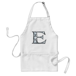 Delantal "E" Diamond Bling Apron