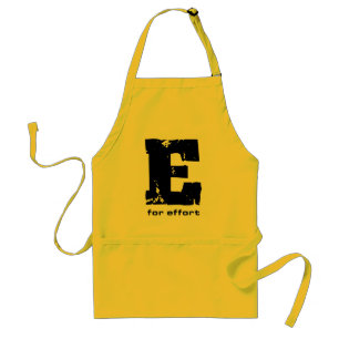 Delantal E por el esfuerzo Apron