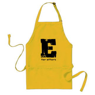 Delantal E por el esfuerzo Apron
