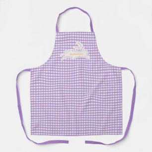 Delantal Easter Bunny Gingham Personalizado