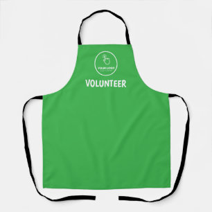 Delantal Easy Upload Your Logo Personalizado Volunteer Gree