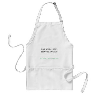 Delantal eat ondulas and travel often apron