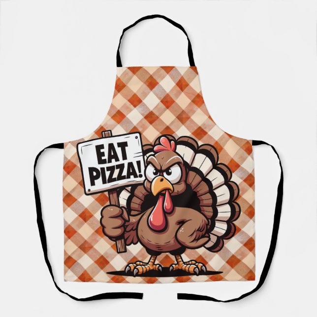 Delantal Eat Pizza Turkey Apron (Anverso)