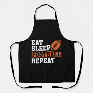 Delantal Eat Sleep Football Repetir el asombroso amor Vi