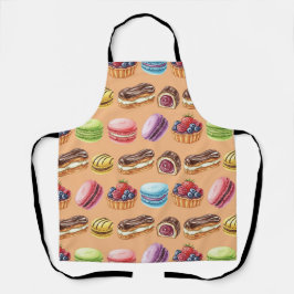 Delantal Eclaires y Macarons de Natasha Us