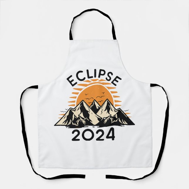 Delantal Eclipse solar total 2024 (Anverso)
