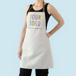 Delantal Ecru Personalizado Apron con logotipo empresarial 