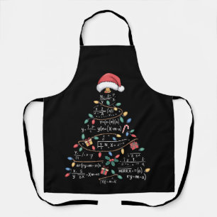 Delantal Ecuaciones Matemáticas Árbol de Navidad Xmas Fiest