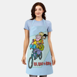 Delantal Ed, Edd, y Eddy en una bicicleta