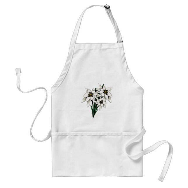 Delantal Edelweiss Flowers (Frente)