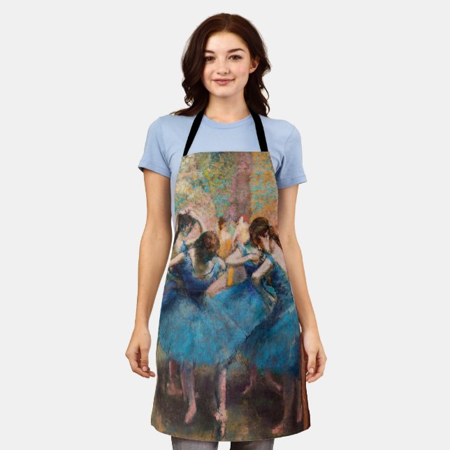 Delantal Edgar Degas - Bailarinas de azul (Gastado)