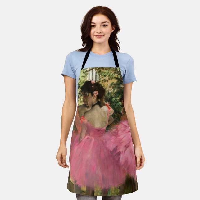 Delantal Edgar Degas - Bailarinas de rosa (Gastado)