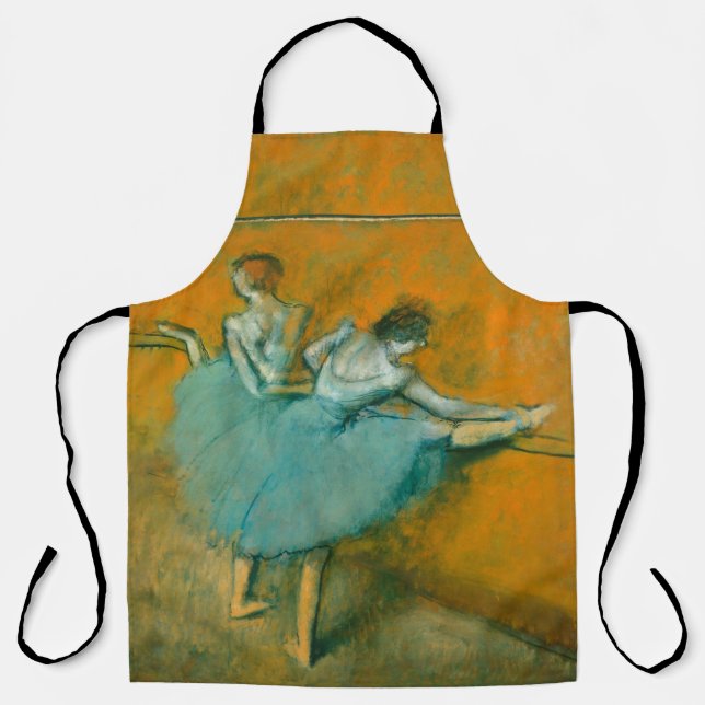 Delantal Edgar Degas Bailarinas en la Barra Impresión: Arte (Anverso)