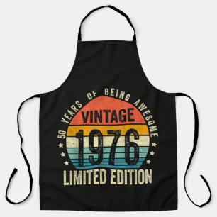 Delantal Edición de aniversario 1976 50 cumpleaños Nacido E