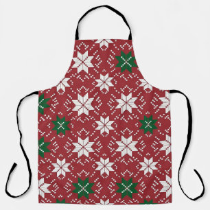 Delantal Edición de Navidad 1 de Fair Isle escandinavo