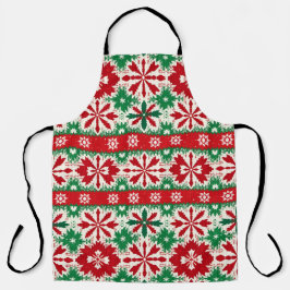 Delantal Edición de Navidad 2 de Fair Isle escandinavo