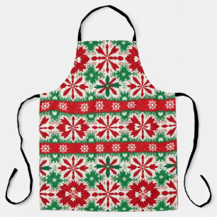 Delantal Edición de Navidad 2 de Fair Isle escandinavo