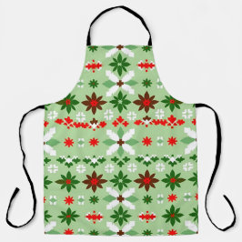 Delantal Edición de Navidad 4 de Fair Isle escandinavo