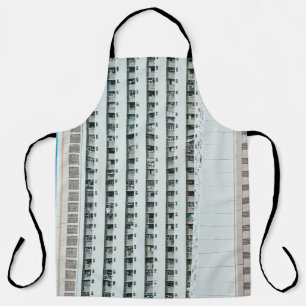 DELANTAL EDIFICIO DE CONCRETO BLANCO Y AZUL