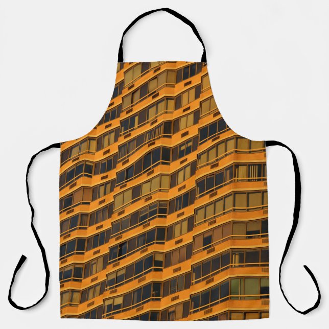 Delantal Edificio de hormigón naranja (Anverso)