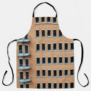 Delantal Edificio de pared de ladrillo marrón