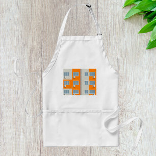 Delantal Edificio moderno de apartamentos con aire acondici