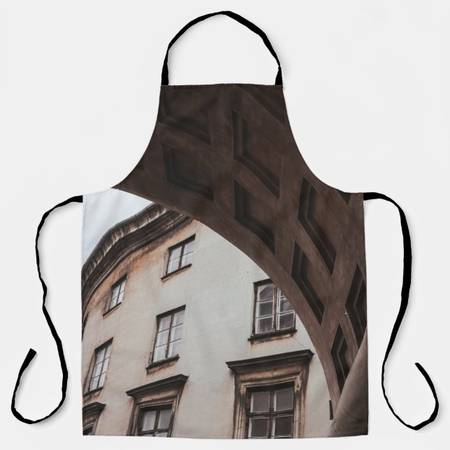 DELANTAL EDIFICIO PINTADO BLANCO (Anverso)