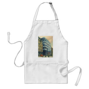 Delantal Edificio Vintage Daily Express en Fleet Street