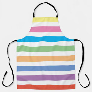DELANTAL EDITABLE MODERNO PASTEL COLORFUENTE STRIPE
