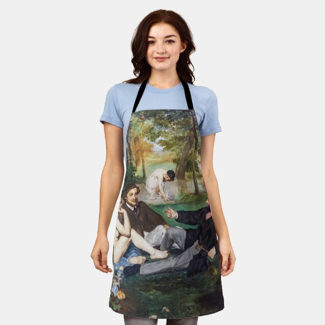 Delantal Edouard Manet - Almuerzo en la hierba (Gastado)