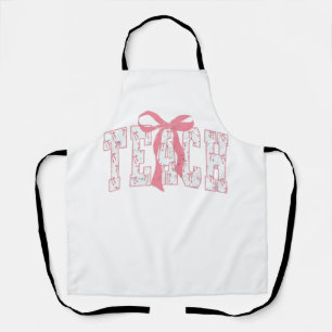 Delantal Educadores de diseño de lápiz Coquette Bow