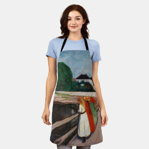 Delantal Edvard Munch - Los Chicas en el puente
