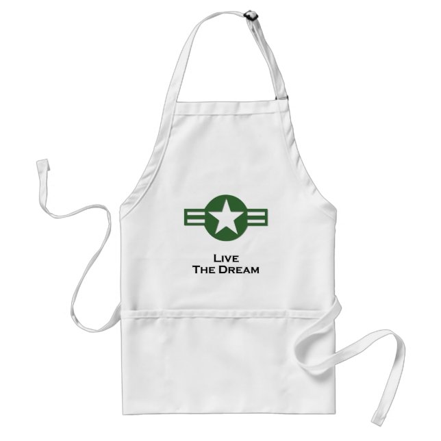 Delantal EE.UU. Viviendo el Dream Green (Frente)