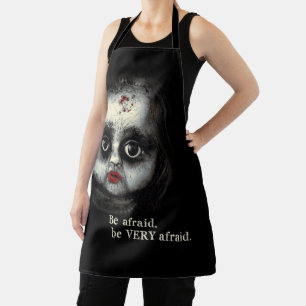 Delantal Eerie Gothic Doll con Halloween de sangre
