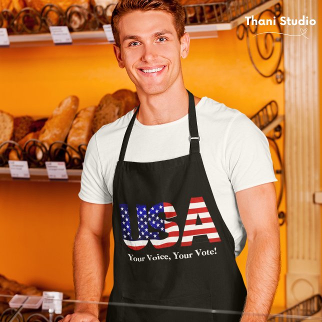 Delantal EEUU Voz tu voto política electoral (Subido por el creador)